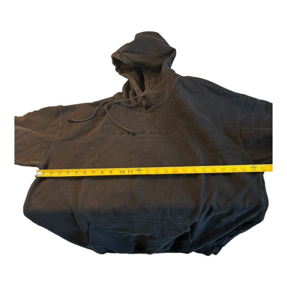 New York City Yellow Rat Bstrd Unisex Black Hoodie - Picture 9 of 10